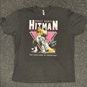 Next Level Apparel Bret Hart Hitman Tee - Dark Gray